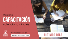 Cursos para obtener el certificado de Capacitación en valenciano e inglés