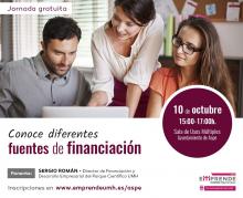 Jornada sobre fuentes de financiación para empresas y emprendedores