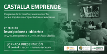 Jornada informativa: segunda edición del programa Castalla Emprende