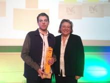La empresa 3D Fils, ganadora de la categoría “Mejor start-up” en los premios IN4Bankia
