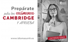 Último día para inscribirse en los cursos de preparación de los exámenes Cambridge English