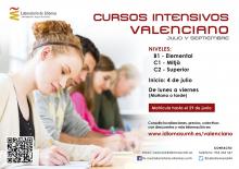 Inscripciones hasta 29/06. Cursos intensivos para preparar los exámenes de valenciano
