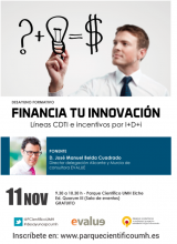 11/11 Taller sobre ayudas públicas y deducciones fiscales vinculadas a la innovación para emprendedores
