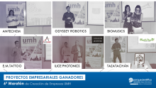 Ganadores de la 6ª Maratón de Creación de Empresas UMH