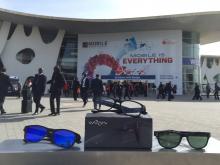 Las gafas inteligentes de la empresa del PCUMH WeOn Glasses, en el "Mobile World Congress 2016"
