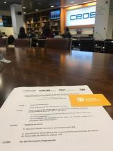 El PCUMH asiste al Foro Empresarial para conocer las líneas de actuación del Banco de Desarrollo de América Latina