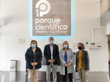 De izda a dcha, Tonia Salinas, Juanjo Ruiz, María Araceli Poblador y María José López