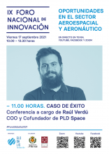 Cartel Raúl Verdú evento aeroespacial