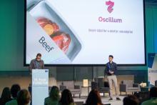 Luis Chimeno, cofundador de Oscillum durante la presentación del proyecto