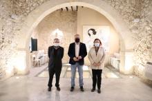 El presidente de Torrejuana OST , el rector de la UMH y la directora-gerente del PCUMH hoy en la firma