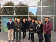 Los representantes de los Parques Científicos Valencianos tras la reunión