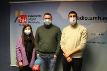 María Comín, Alejandro Linde y Paco Hernaiz