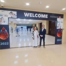 Andrés Antón y Ouassila Boudah se han desplazado hasta Arabia Saudí para participar en la feria Saudi Society of Medical Genetics 2022