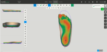 Voxelcare Online CAD es una herramienta altamente especializada creada para el diseño de ortesis de pie personalizadas