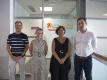 Durante el recorrido han estado presentes la vicerrectora de Transferencia e Intercambio de Conocimiento de la UMH, María José López; el director del Área de Desarrollo Empresarial del Parque Científico, Sergio Román; y el director del Área de Emprendimiento del PCUMH, Javier Sancho