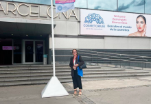 La directora de Desarrollo Cosmético de la empresa, Nuria García, se ha desplazado para asistir a la 6ª edición de la feria Cosmetorium