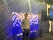 El cofundador de la start-up, Luis Chimeno, se ha desplazado hasta Málaga para asistir a este evento sobre la innovación y la digitalización de la cadena agroalimentaria en Europa