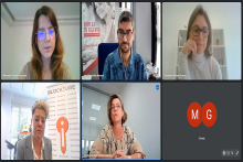 Belén Lara, CEO de Blockiure; Estefanía Hurtado, fundadora y CEO de Mamanecõ; y Mercedes Castelló, cofundadora y CEO de Henko Snacks