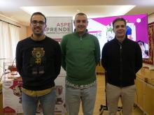 Carlos Fabra, Iván Escobar y Javier Sancho durante la presentación de Aspe Emprende