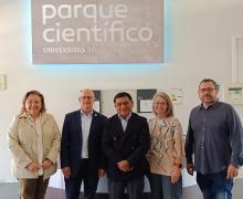 El rector de la Universidad Nacional Agraria La Molina de Perú visita el PCUMH