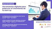 El PCUMH organiza una ruta formativa sobre herramientas digitales para potenciar el crecimiento de tu start-up