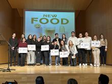 Ganadores de la XII edición del concurso de alimentos innovadores New Food organizado por la EPSO y el Parque Científico de la UMH