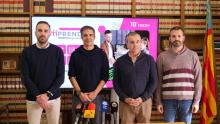 En el acto han participado el alcalde de Aspe, Antonio Puerto; el concejal de Desarrollo Industrial e Innovación, Formación y Empleo del consistorio, Daniel Puerto; el director y el técnico del Área de Emprendimiento del Parque Científico de la UMH, Javier Sancho y Carlos Fabra