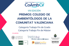 El COAmbCV convoca la VIII edición de sus “Premios Colegio de Ambientólogos de la Comunitat Valenciana” en los que colabora el PCUMH